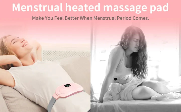 Digital Period Pad | Heating &amp; Vibrating Menstrual Cramp Relief Belt 🔥✨