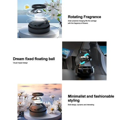 Star Solar-Powered Levitating Ball Air Freshener | Aesthetic Car Dashboard Decor