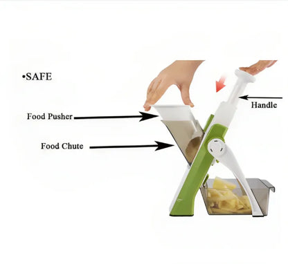 Mandoline Vegetable Cutter &amp; Slicer – Multi-Function Kitchen Chopper &amp; Grater