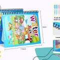 Magic Water Book – Reusable Painting &amp; Coloring Board with Magic Water Pen (Random Book)