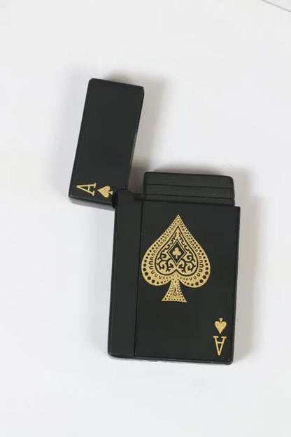 Jet Torch Playing Card Lighter – Green Flame Ace Card Lighter (Metal Body)