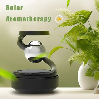 Star Solar-Powered Levitating Ball Air Freshener | Aesthetic Car Dashboard Decor