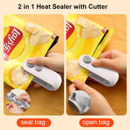 Rechargeable Mini Heat Bag Sealer – Portable Handheld Sealing Machine