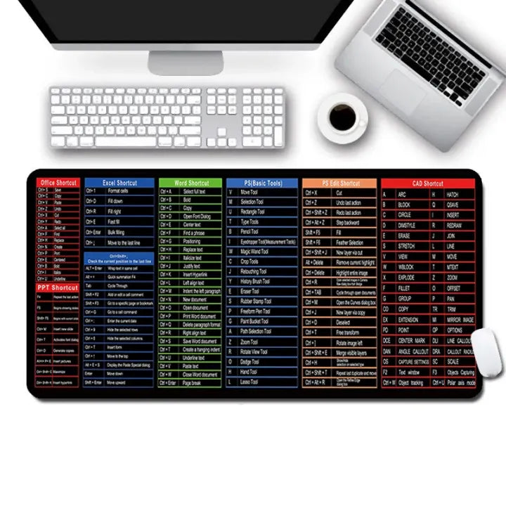 Shortcut Keyboard Mat (30x80cm) – The Ultimate Desk Companion!