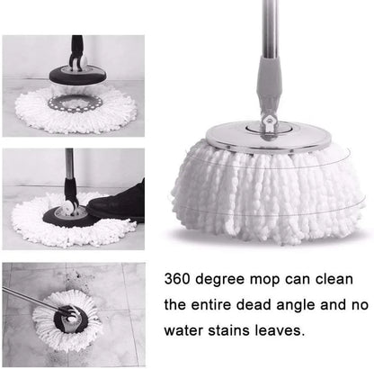 (pack Of 3)spin Mop Refill – Extra Head, Additional Microfiber Mop Round Shape Mop Heads