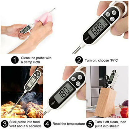 TP300 Digital Food Thermometer – Instant Read Kitchen Thermometer