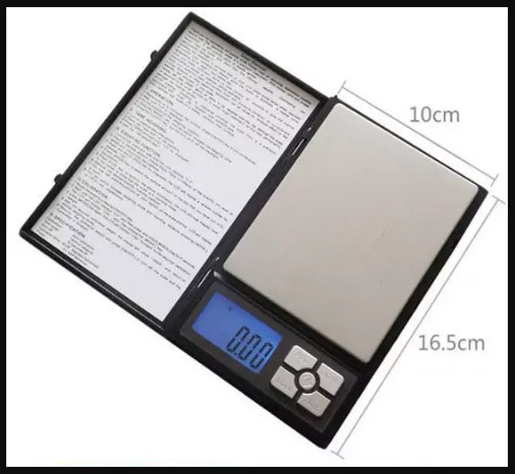 Notebook-Style Portable Digital Weighing Scale – Precision Kitchen &amp; Jewelry Scale