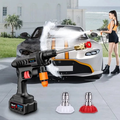 Automatic Cordless Car Wash Spray Gun – 48V High-Pressure Cleaner! 💦