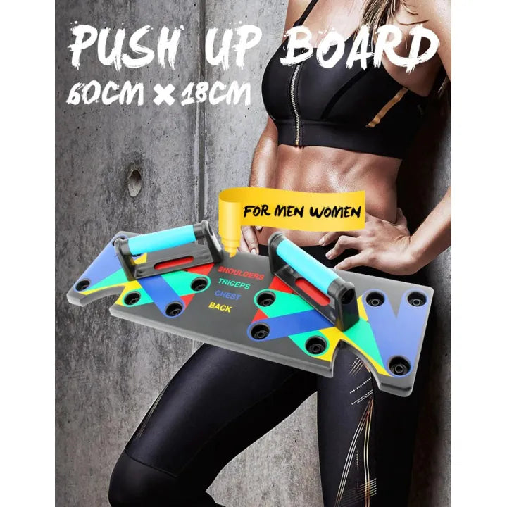 9-in-1 Foldable Push-Up Board – Multi-Functional Fitness Workout System