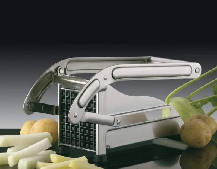 Stainless Steel French Fries Cutter – Double Blade Potato Slicer