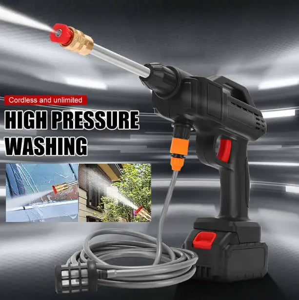 Automatic Cordless Car Wash Spray Gun – 48V High-Pressure Cleaner! 💦