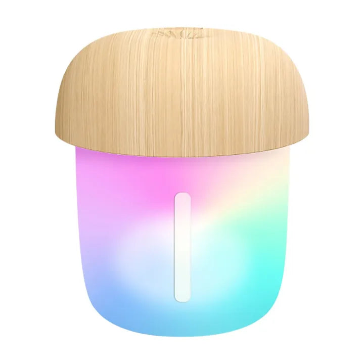 Mushroom-Shaped Portable Mini Humidifier | USB Aroma Diffuser &amp; Cool Mist (300ml) With Box