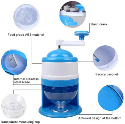 Manual Ice Gola Machine – Portable Ice Crusher &amp; Slush Maker