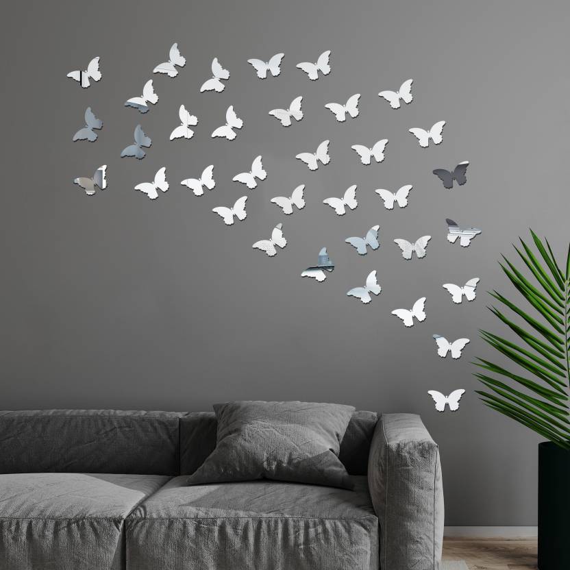 (Pack of 30) 3D Acrylic Butterfly Wall Decoration – Home &amp; Bedroom Décor 🦋✨